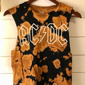 🤘⚡️AC/DC Bleached Concert Tee Tank Top